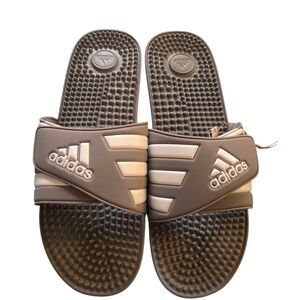 Men's Adidas Dual-Tone Grey Slide Sandals